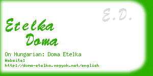 etelka doma business card